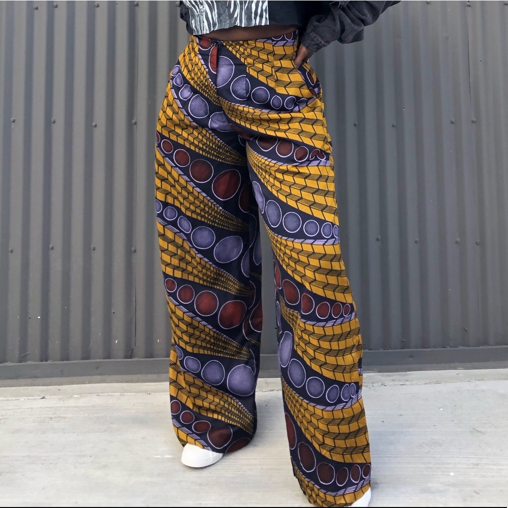 Wide leg Ankara pants